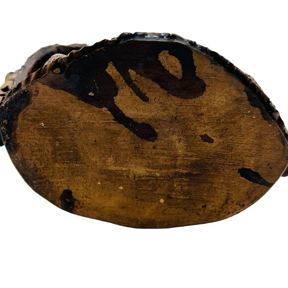 Nativity Scene Grotto Mushroom Ceramic Quirky Charming Likely South American - Picture 6 of 11